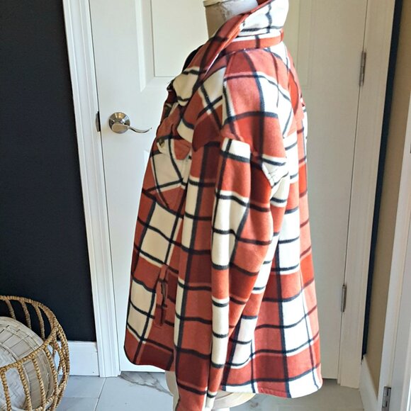 NWOT! PLUSH FLANNEL Sherpa LINED SHACKET SZ XL - Picture 4 of 7